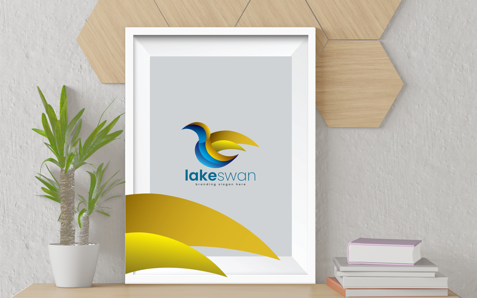 Lake Swan and Fashionable Swan Logo