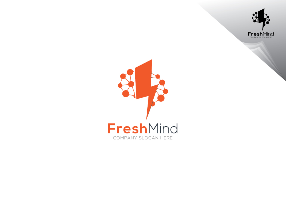 Modern Fresh Mind Logo Template