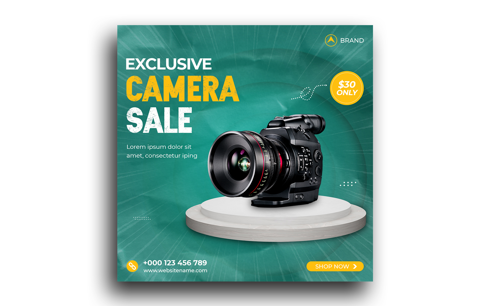 Digital Camera Sale Social Media Post Instagram post template