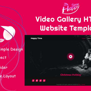 Gallery Video Responsive Website Templates 284985
