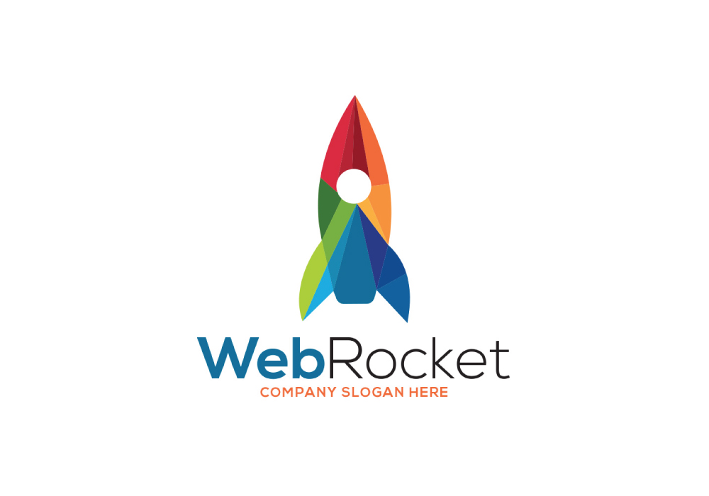 Modern Web Rocket Logo Template