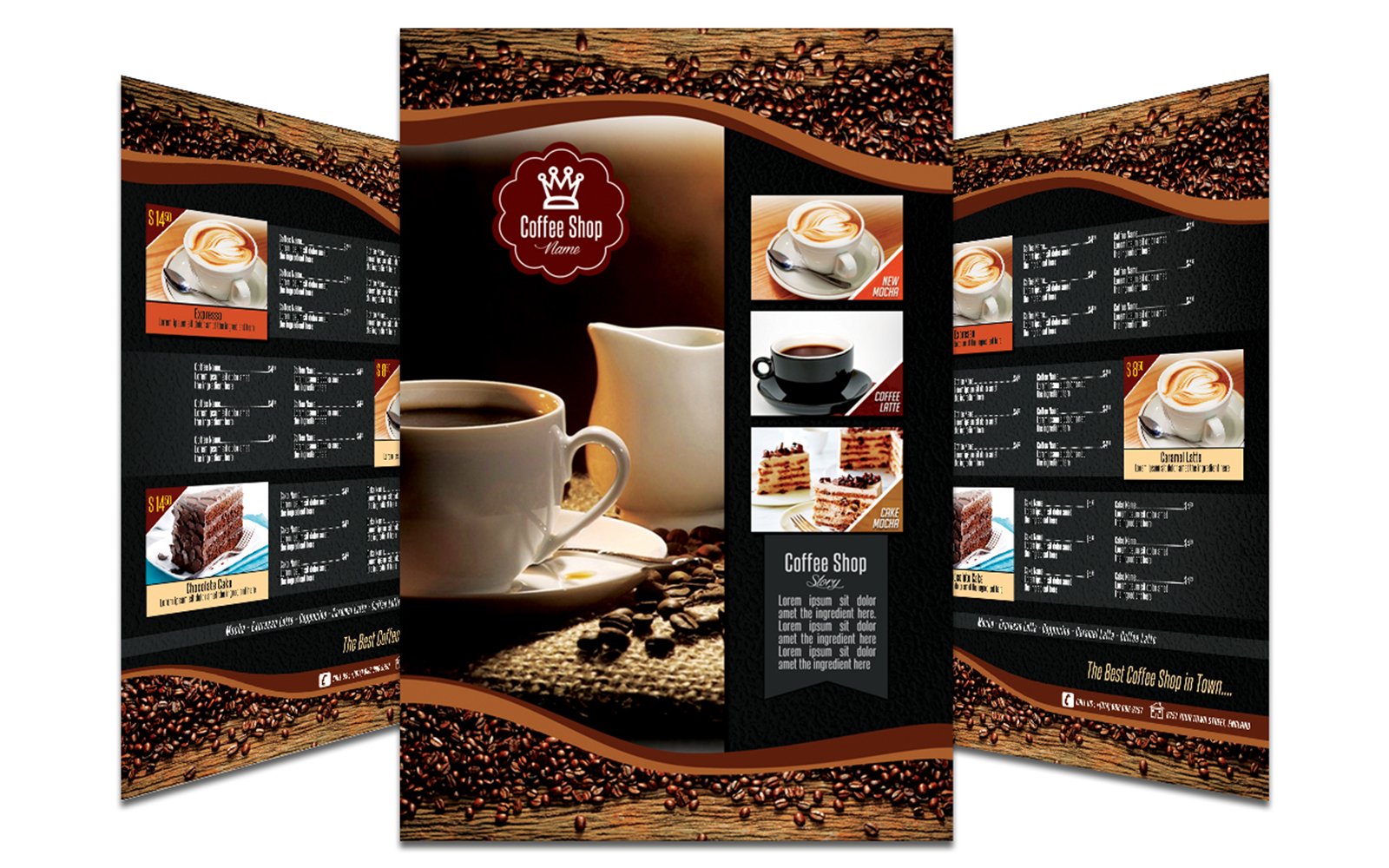 Coffee Menu Flyer Template #2