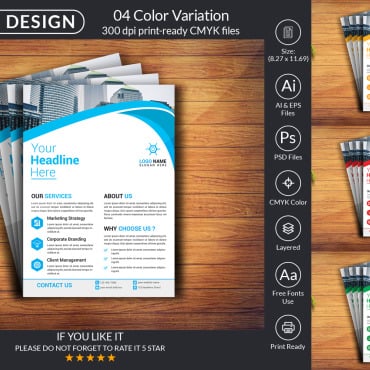 Design Flyer Corporate Identity 285201