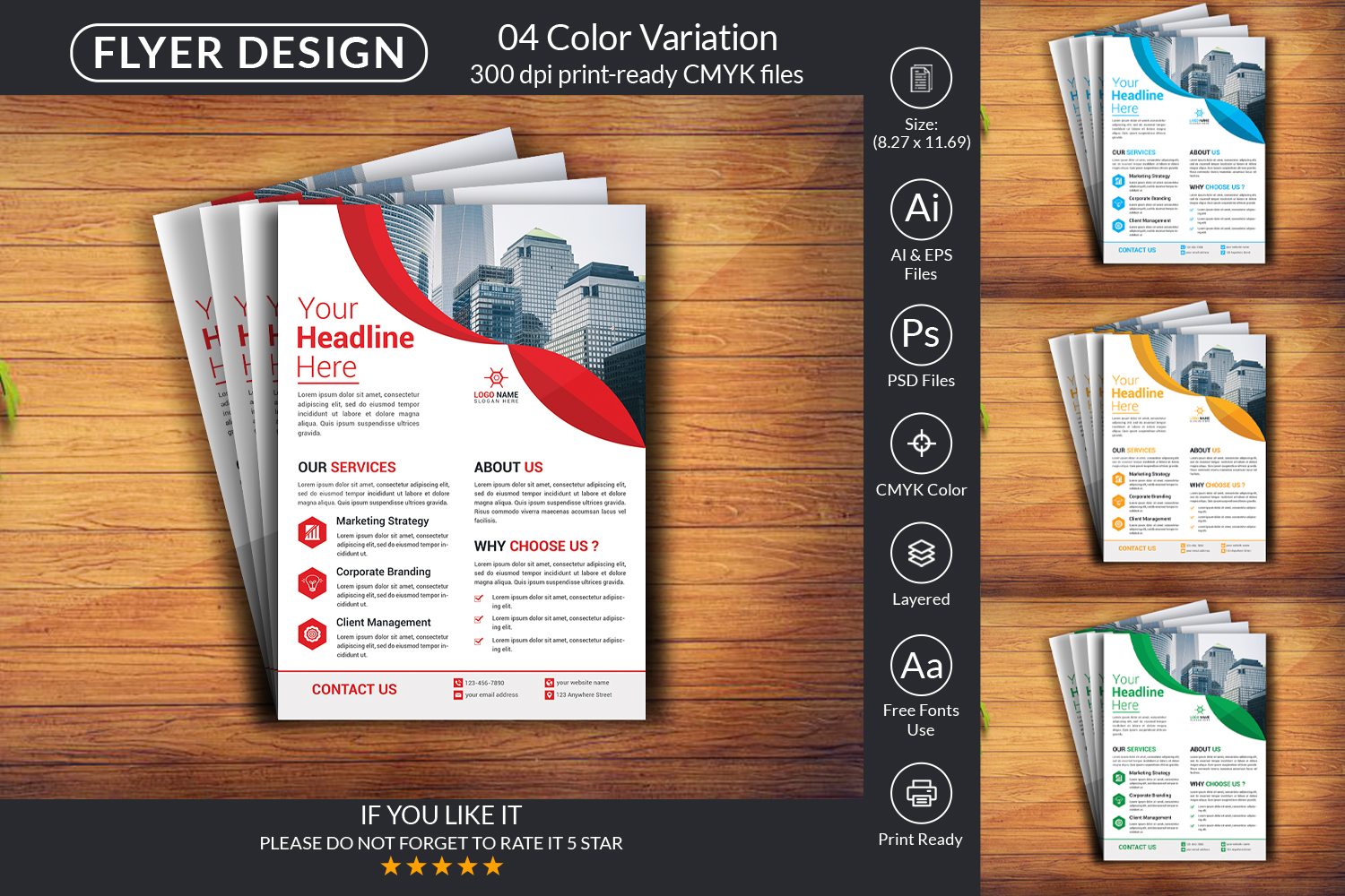 Professional Flyer Design Template For Business & Company
