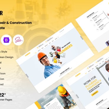 Business Construction Responsive Website Templates 285235