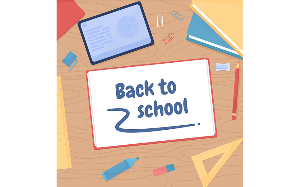 Back to School Card Template. Education Process