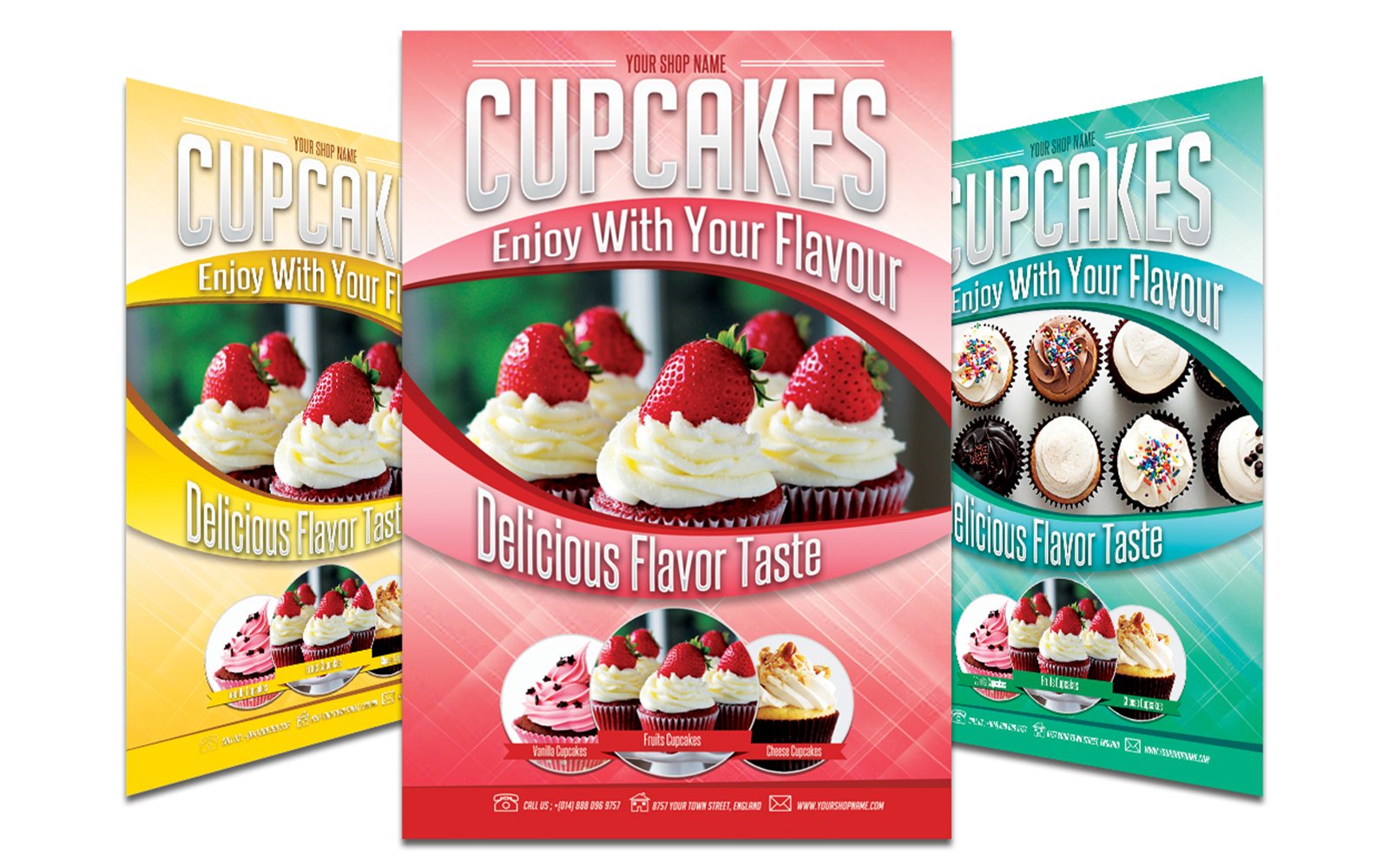 Cupcakes Menu Flyer Template