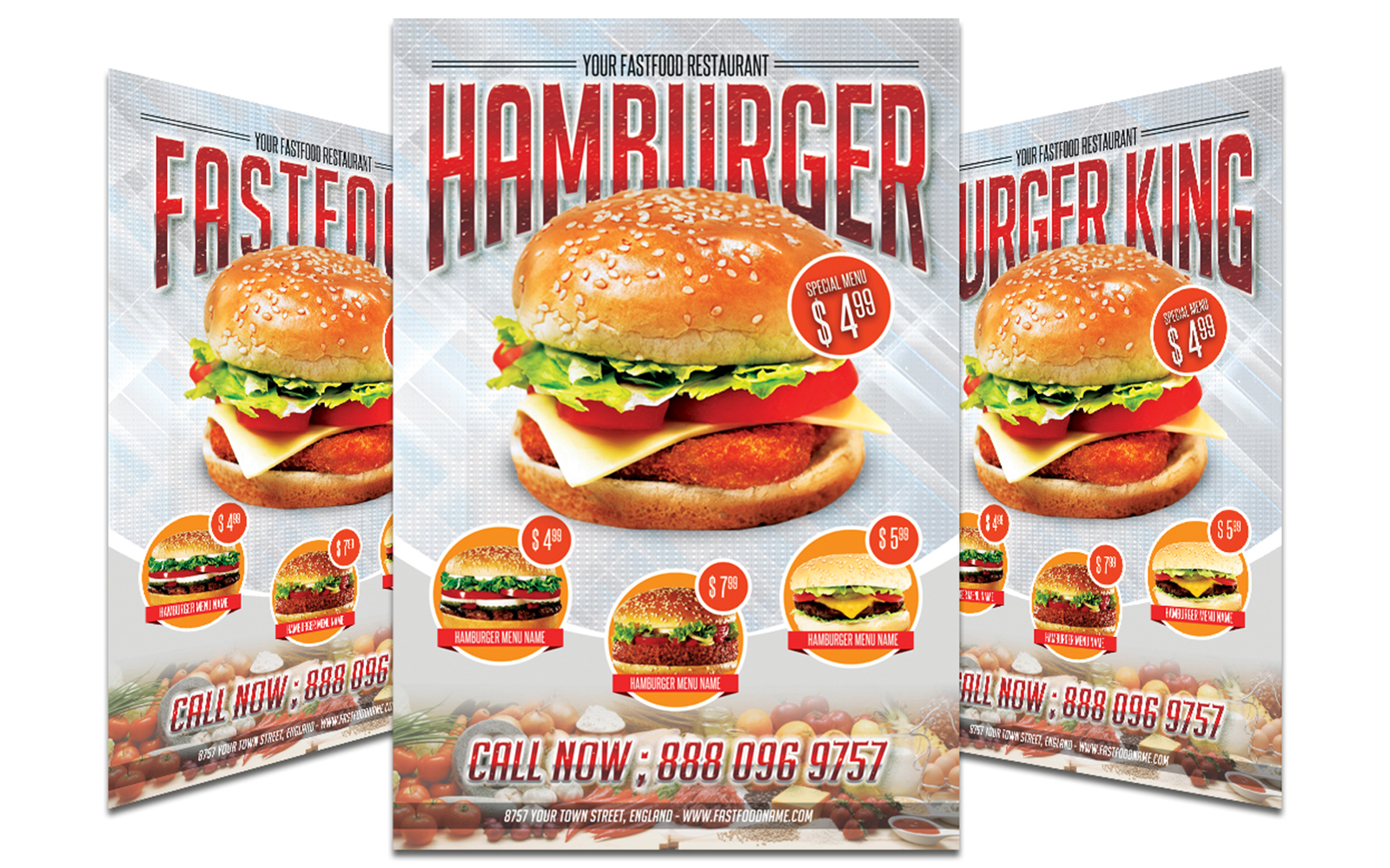 Fast Food Restaurant Menu