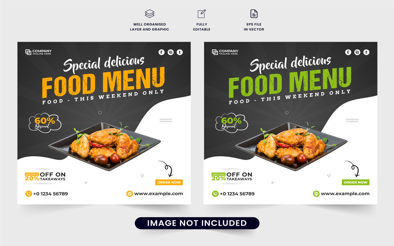 Restaurant food menu template vector