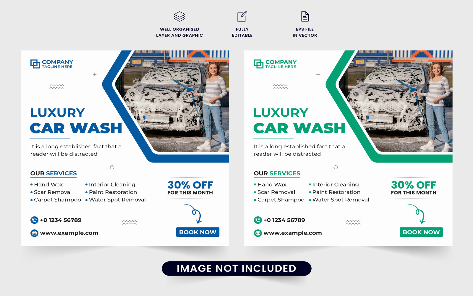 Car wash business social media post