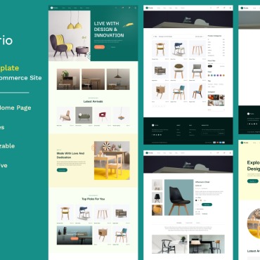 Interior Portfolio Responsive Website Templates 285453