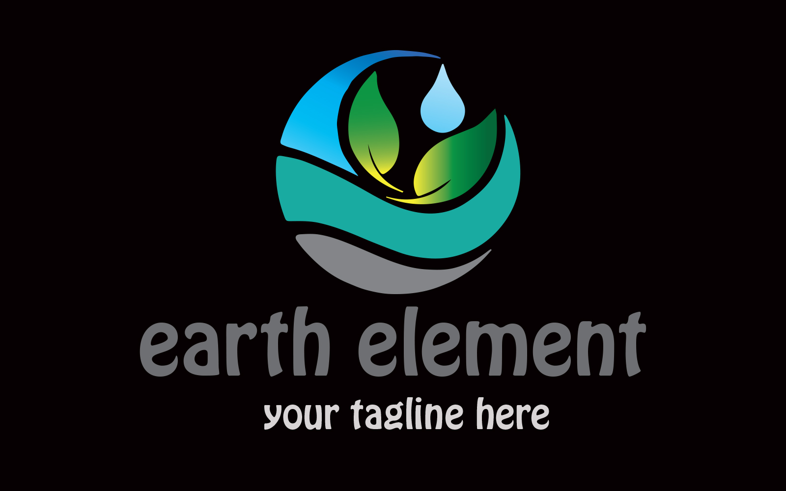 Earth Nature Element Logo