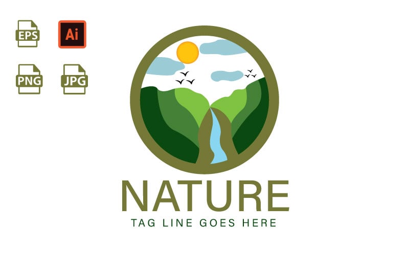 Natural Mountain Logo - Mountain Logo