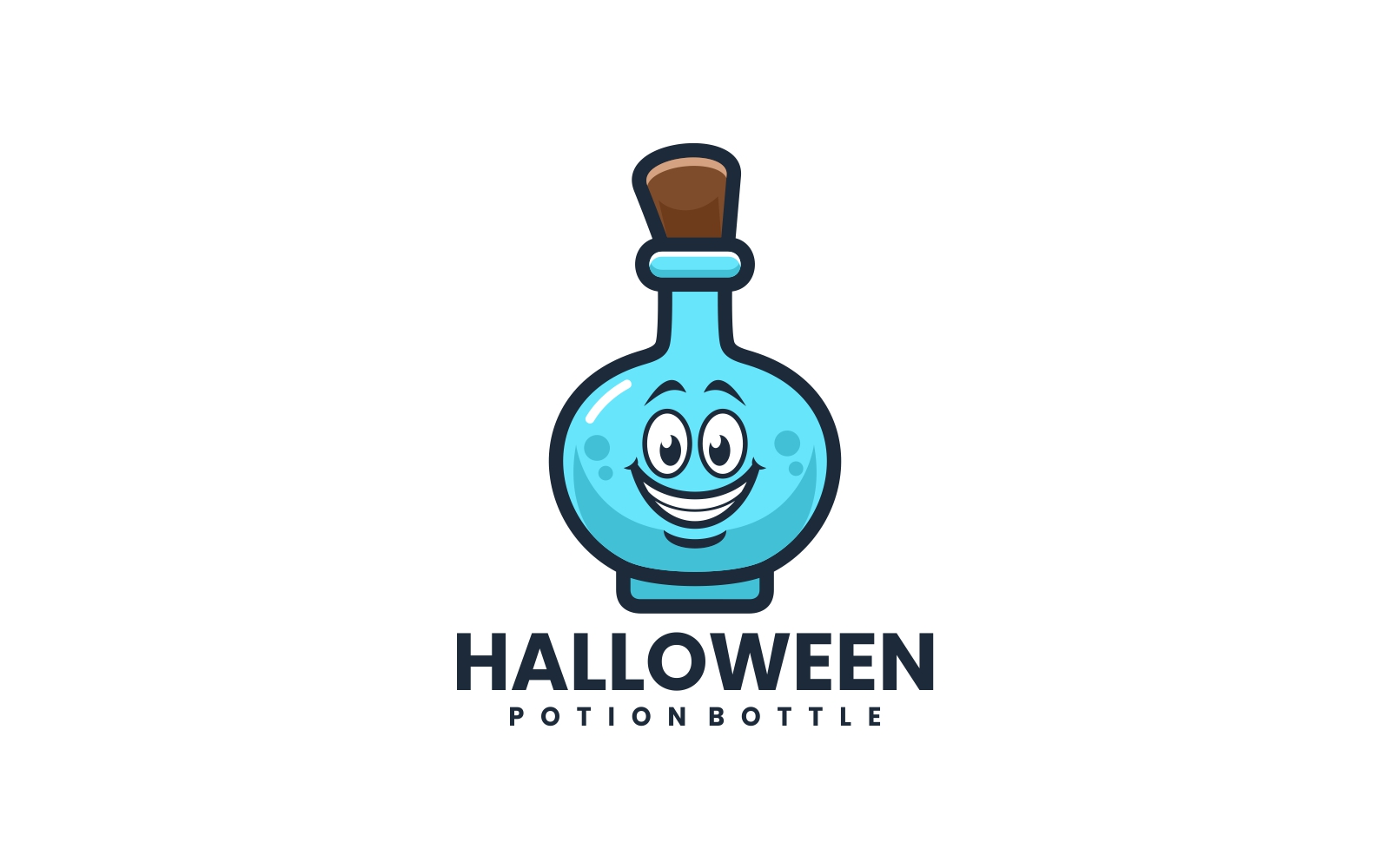 Potion Cartoon Logo Style