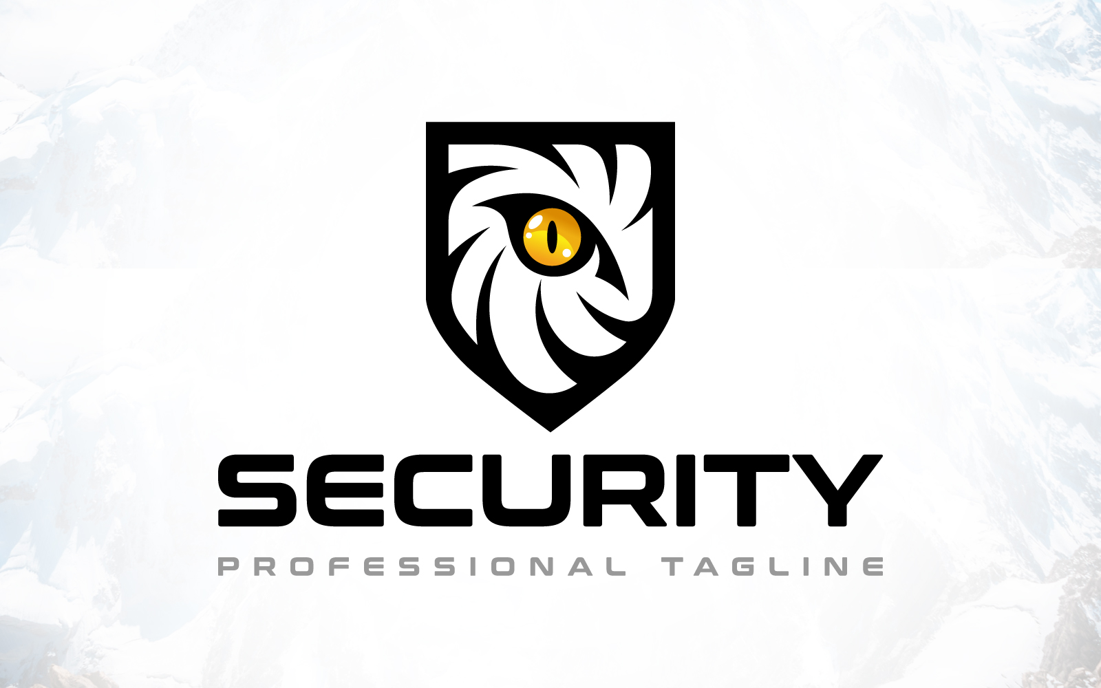 Lion Eye Shield Security Logo Design