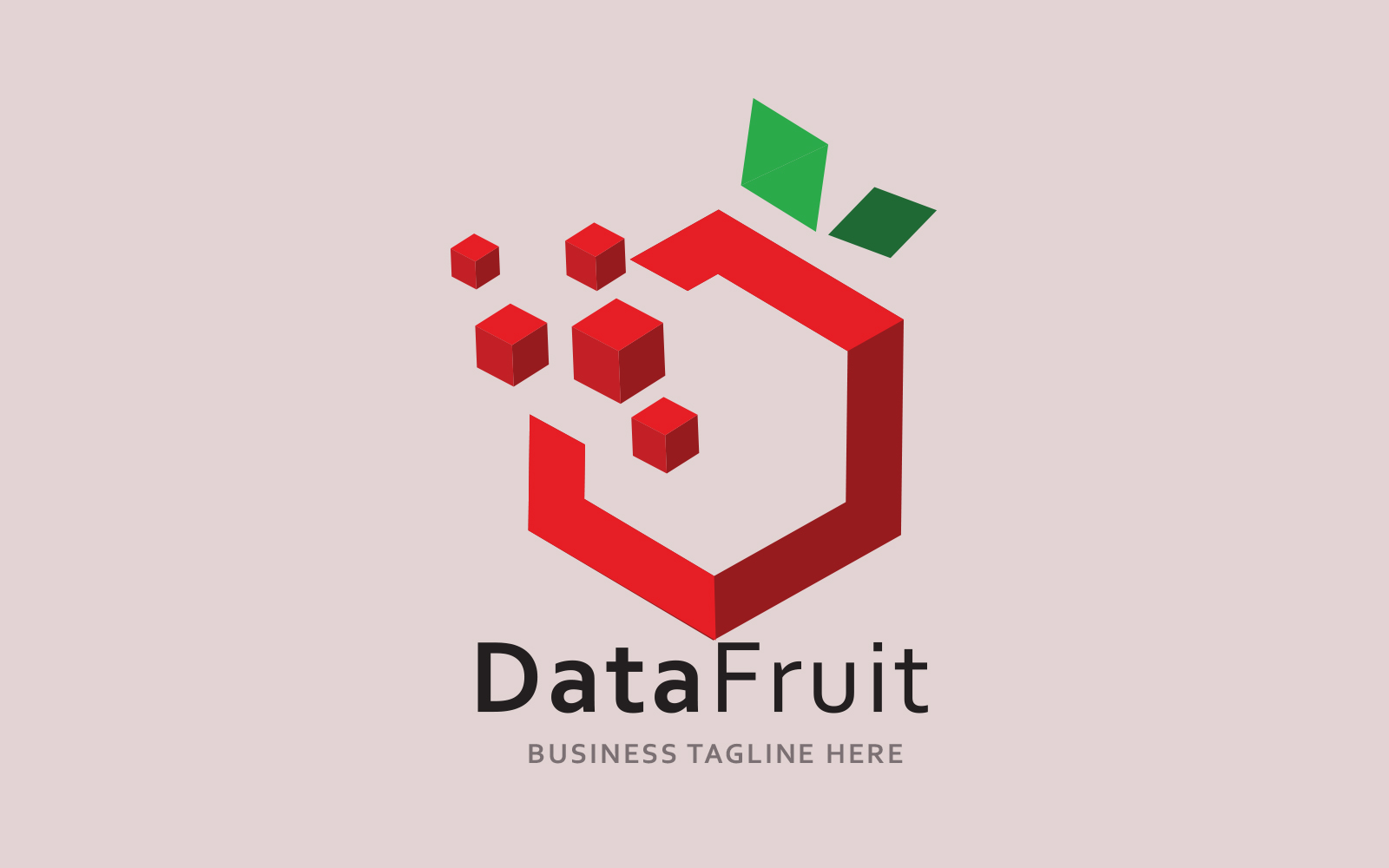 THE Design Data Fruit Logo