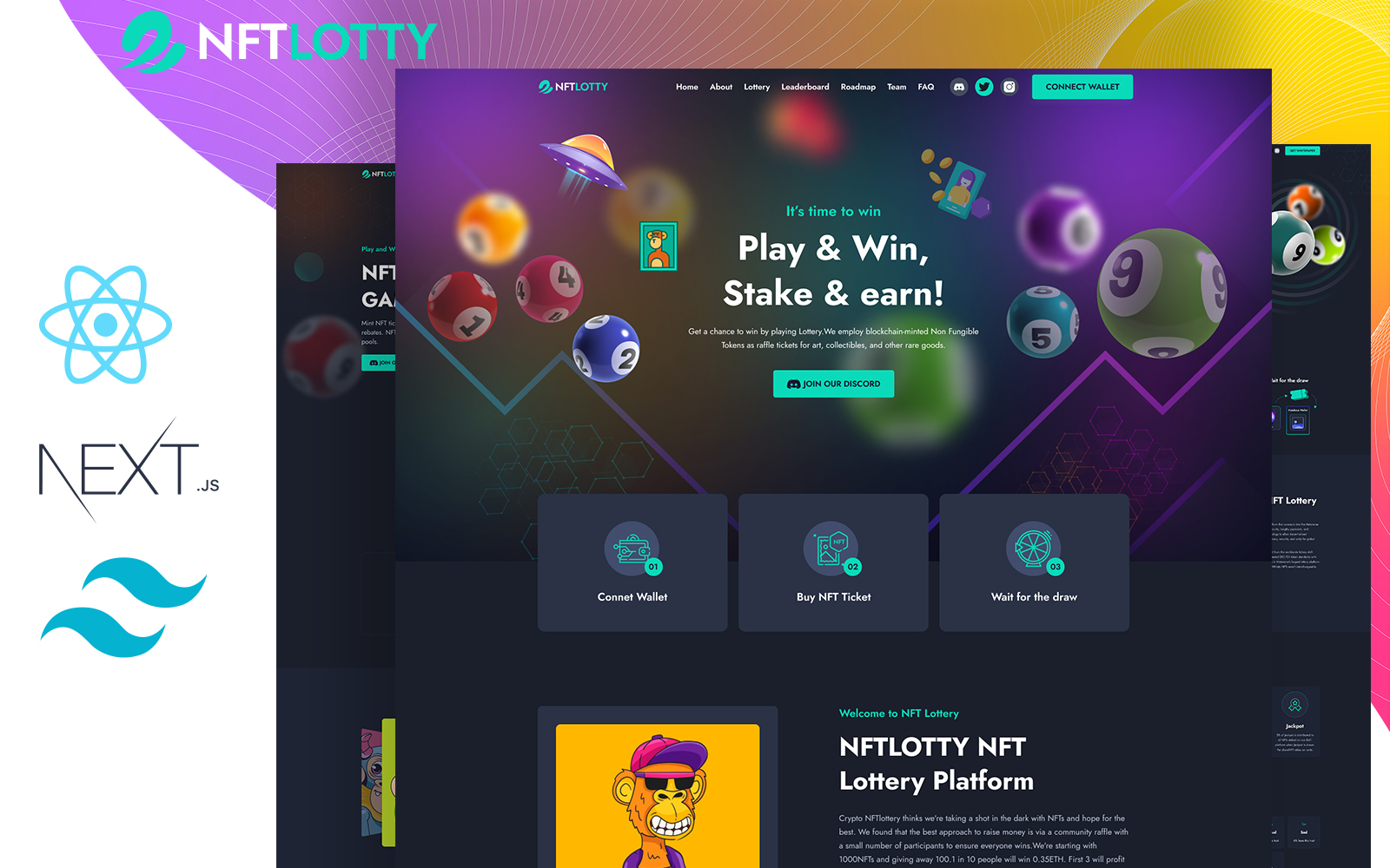 Rifa - Online Lotto & Lottery React NextJS Template by pixelaxis