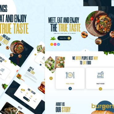 Cafe Delivery PSD Templates 286002
