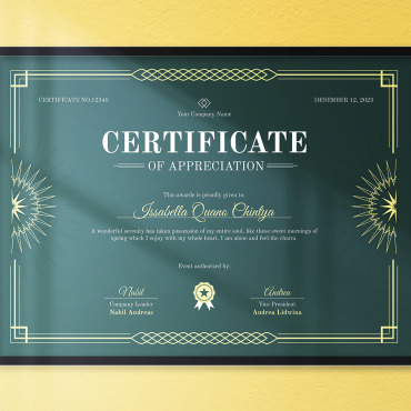 Decorative Corporate Certificate Templates 286011