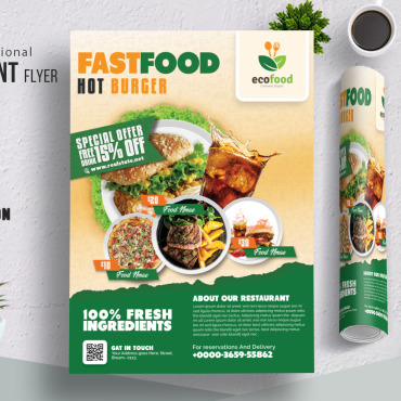Flyer Food Corporate Identity 286025