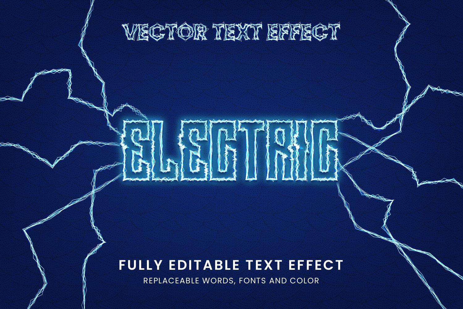 Electric Editable Text Effect