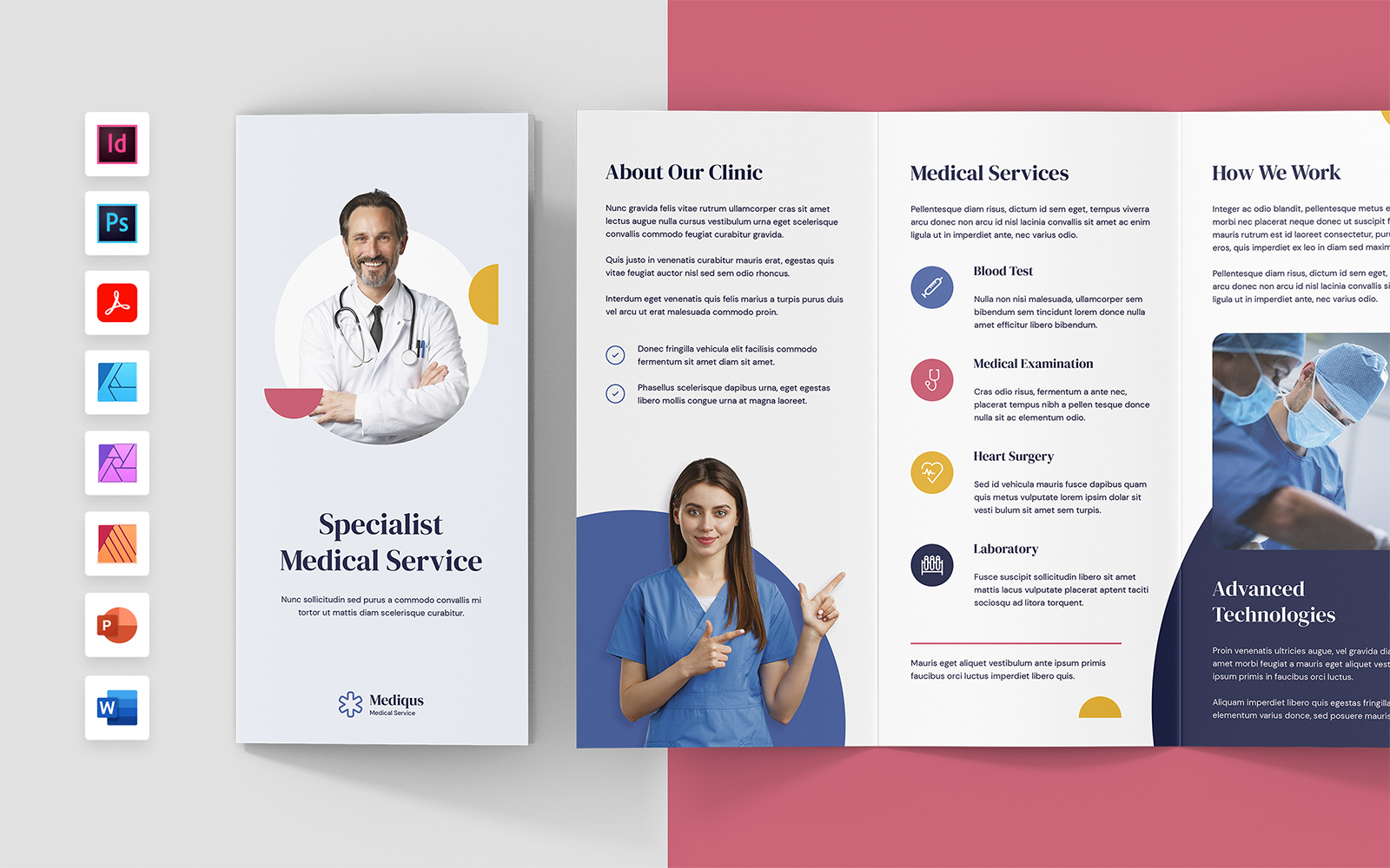 Medical Services Brochure Tri-Fold Template