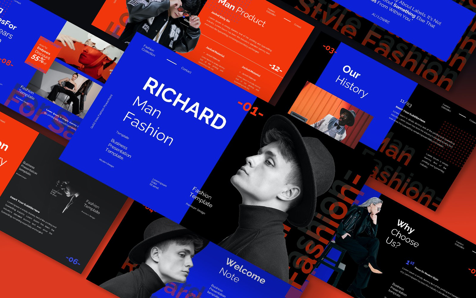 Richard Man Fashion Google Slides Template