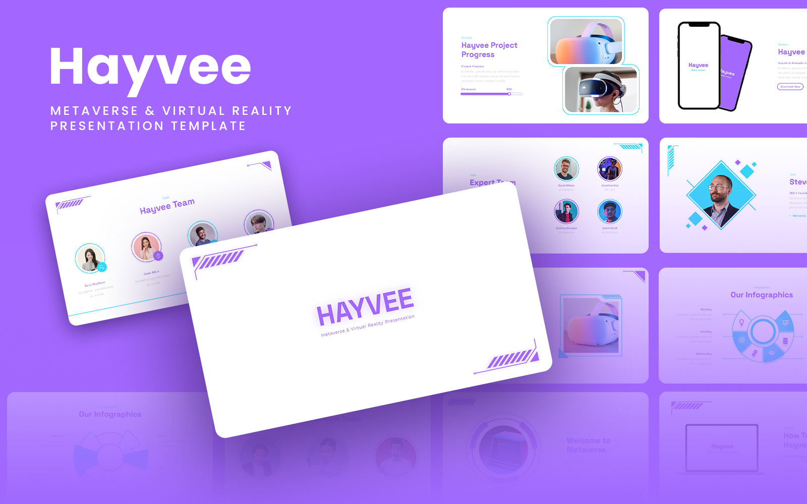 Hayvee - Metaverse & Virtual Reality Google Slides Template