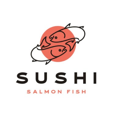 Salmon Food Logo Templates 286588