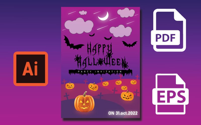Halloween Party Invitation Flyer - Halloween Flyer