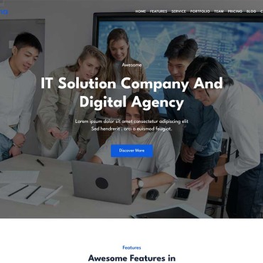 Agency Business Landing Page Templates 286798