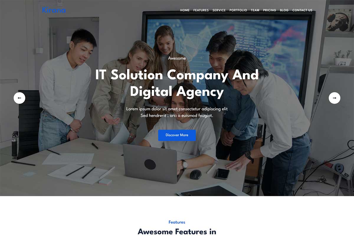 Kirana - IT Solution Services HTML5 Template