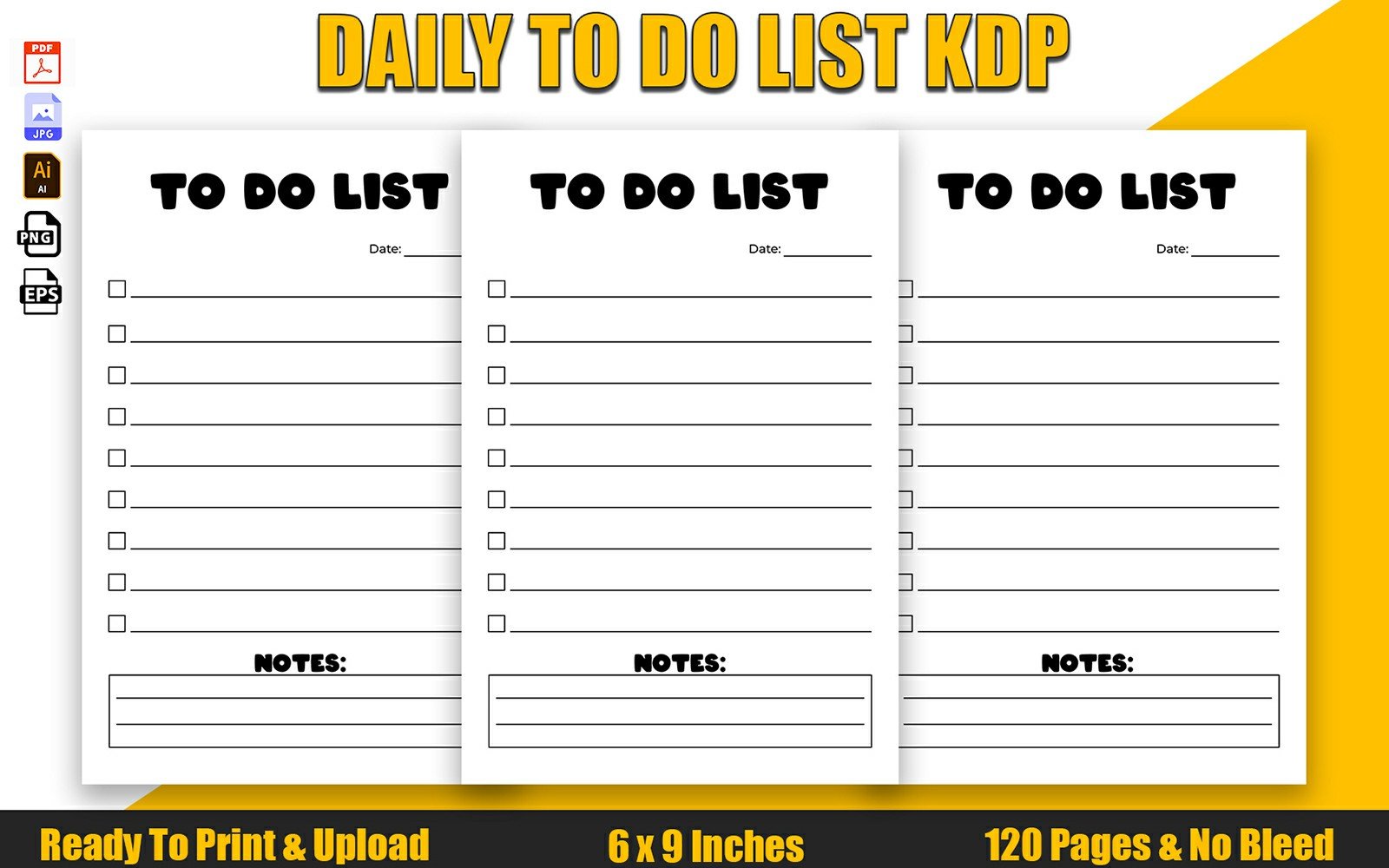 Daily To Do List KDP Interior Design