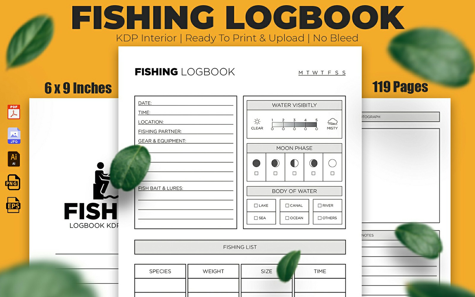 Fishing Logbook KDP Interior Design