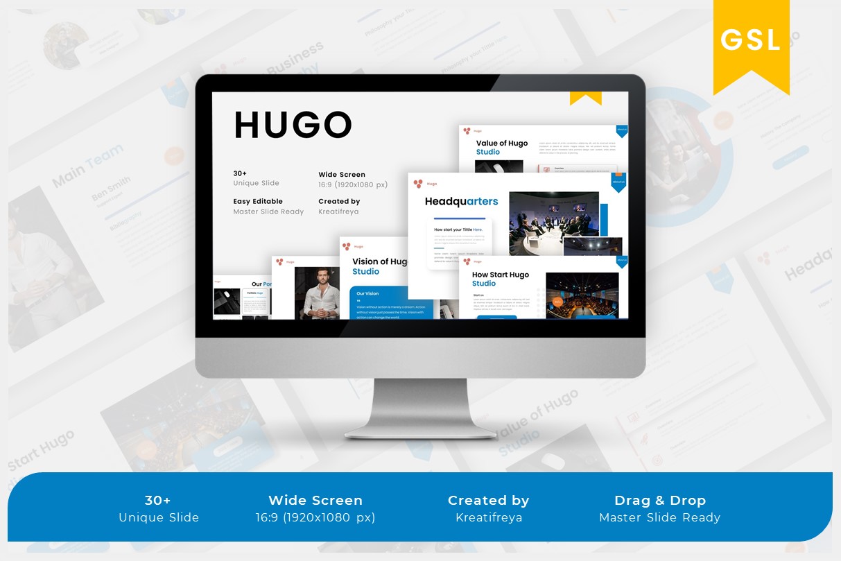 Hugo - Google Slide Creative Business Template