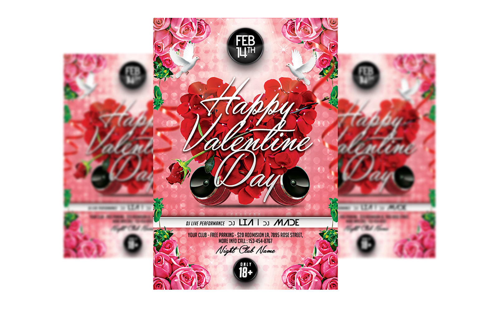 Valentines Days Flyer Template #4