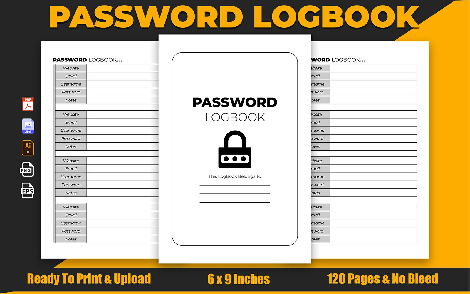 Password Logbook KDP Interior Design