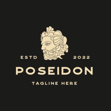 Greek Poseidon Logo Templates 287014