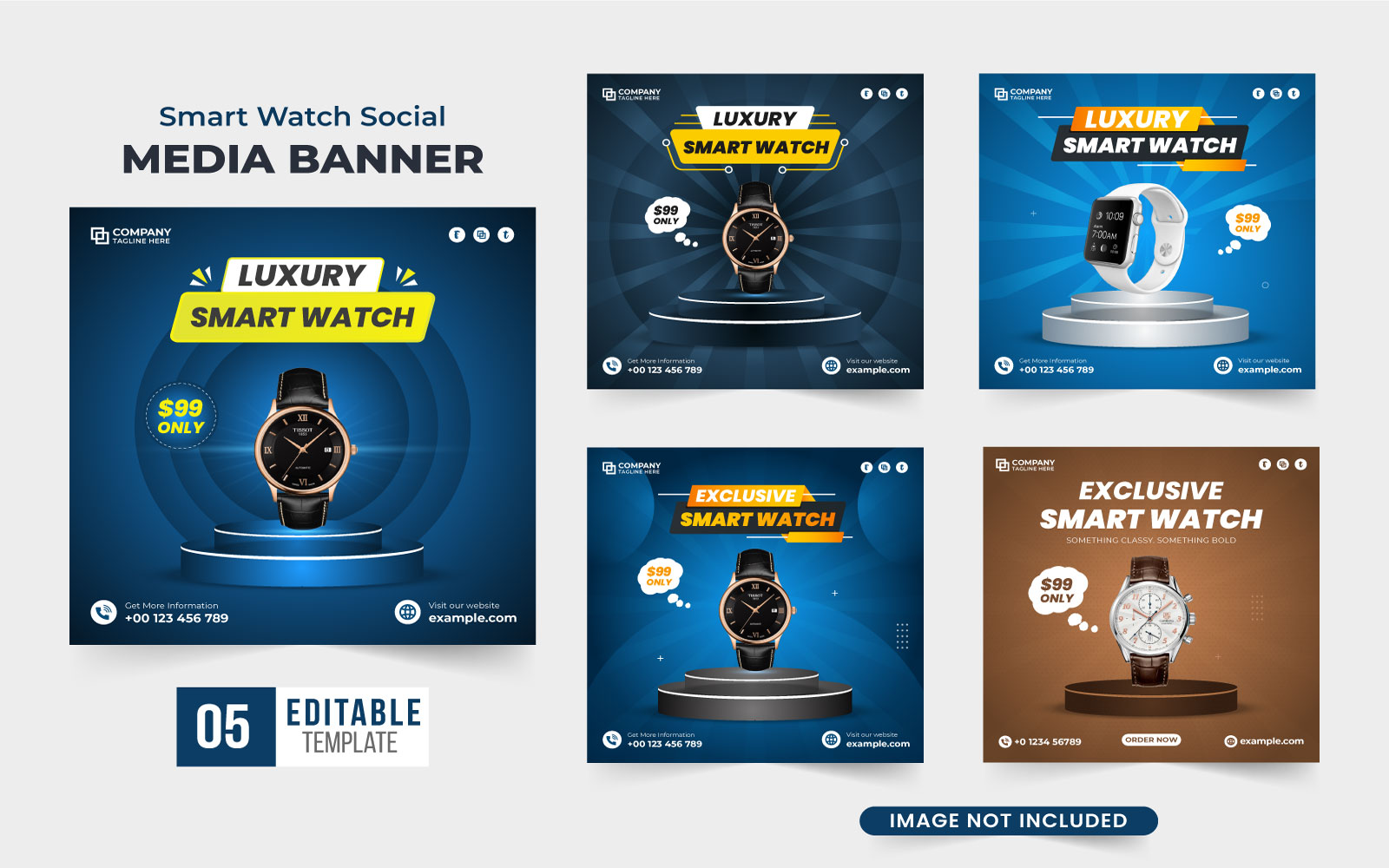Wristwatch sale template collection