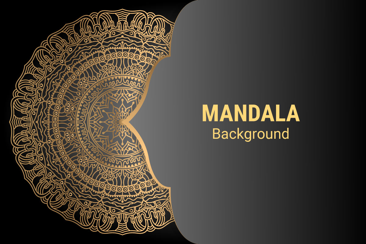 Circular pattern in form of mandala for Henna, Mehndi, tattoo, decoration template