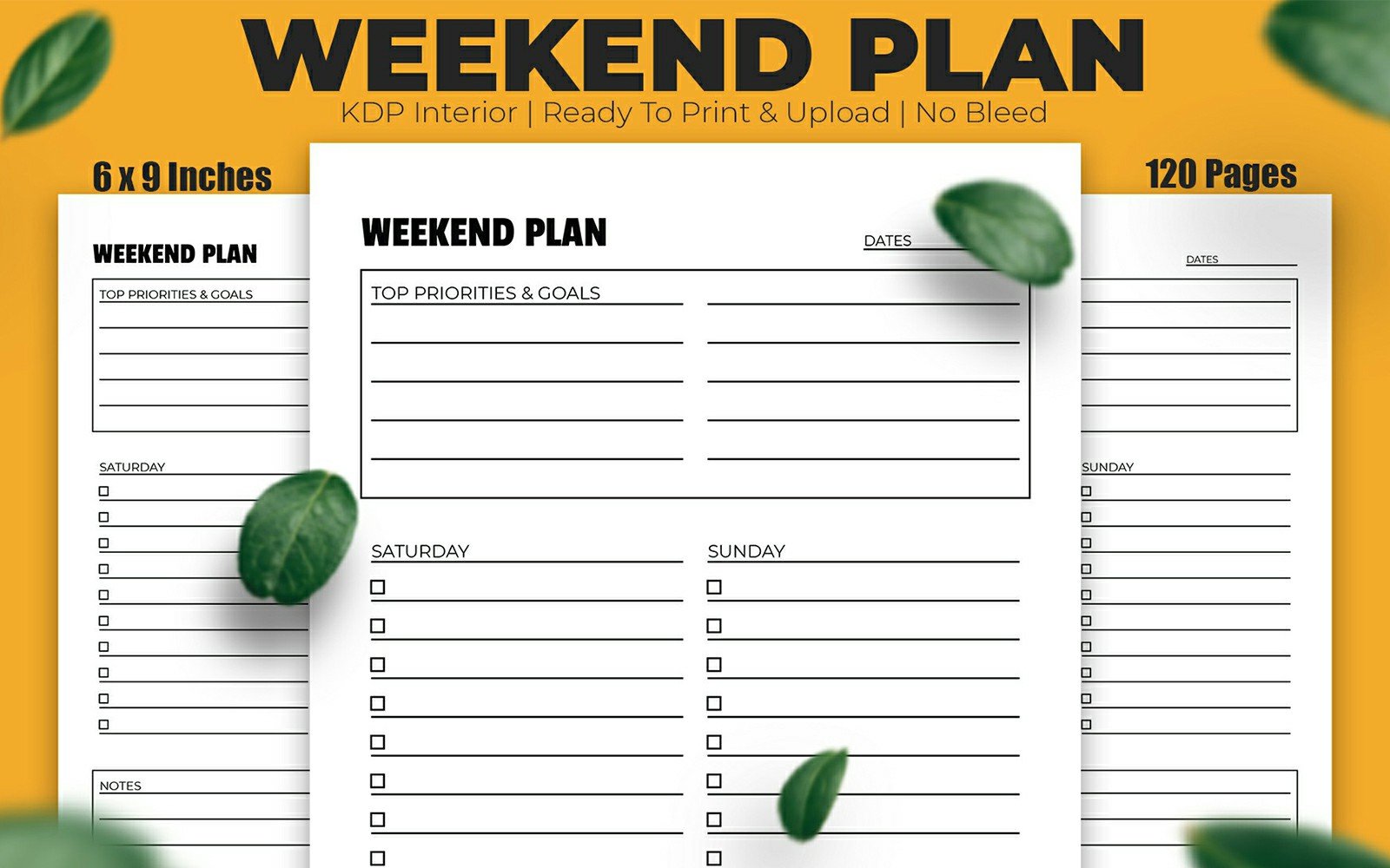 Weekend Planner KDP Interior Design