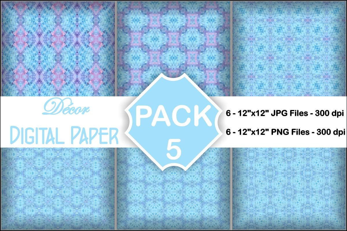 Decor Digital Papers Pack 5