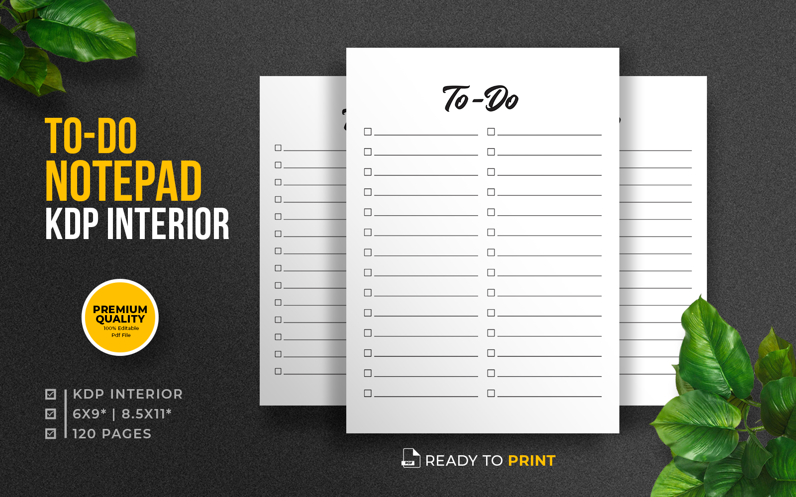 To-Do Notepad KDP Interior