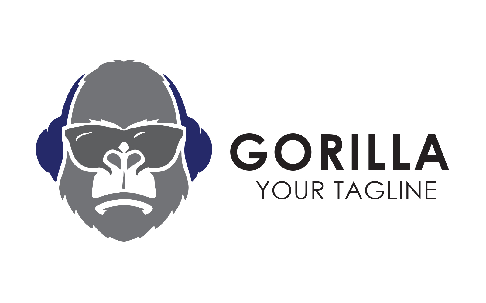 THE BEST Design DJ Gorilla Logo