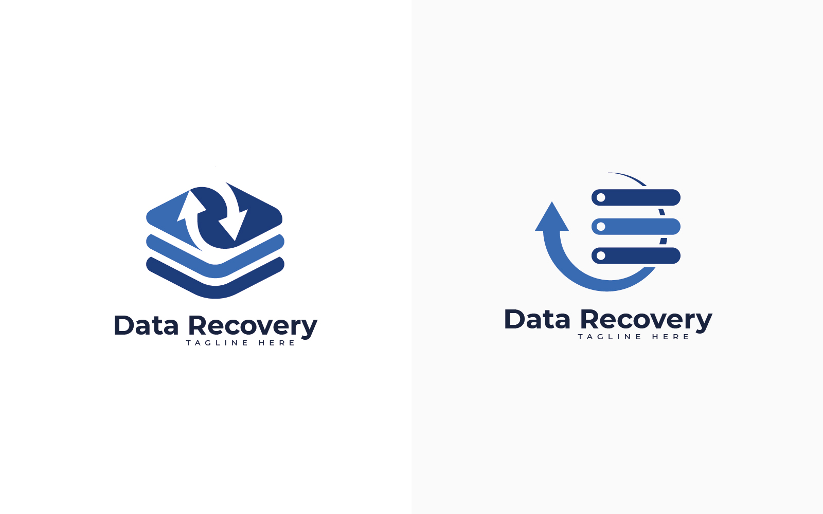 Data Recovery logo design template