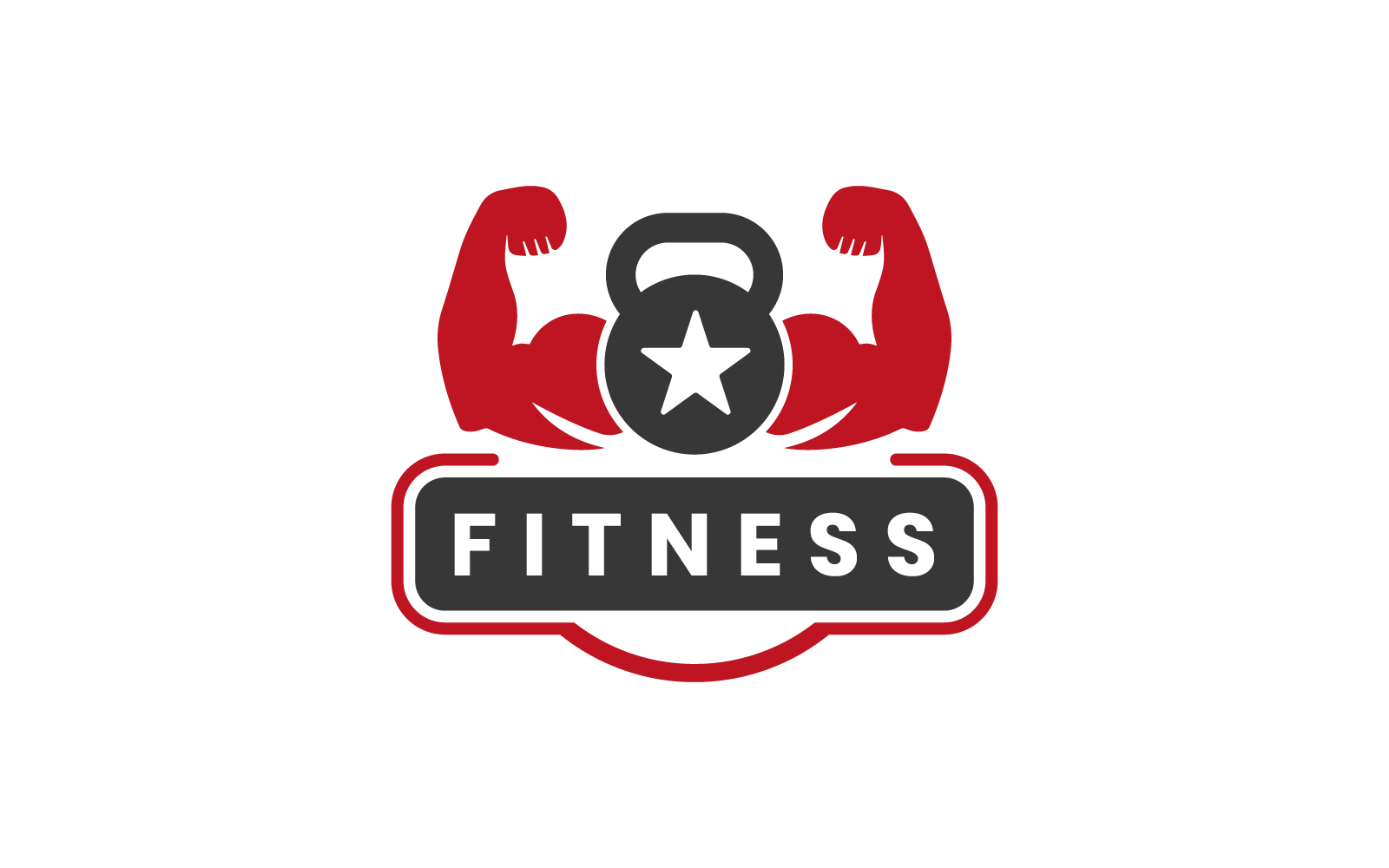 fitness physical logo design template