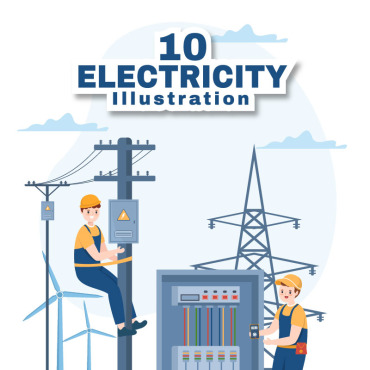 Electricity Maintenance Illustrations Templates 287309
