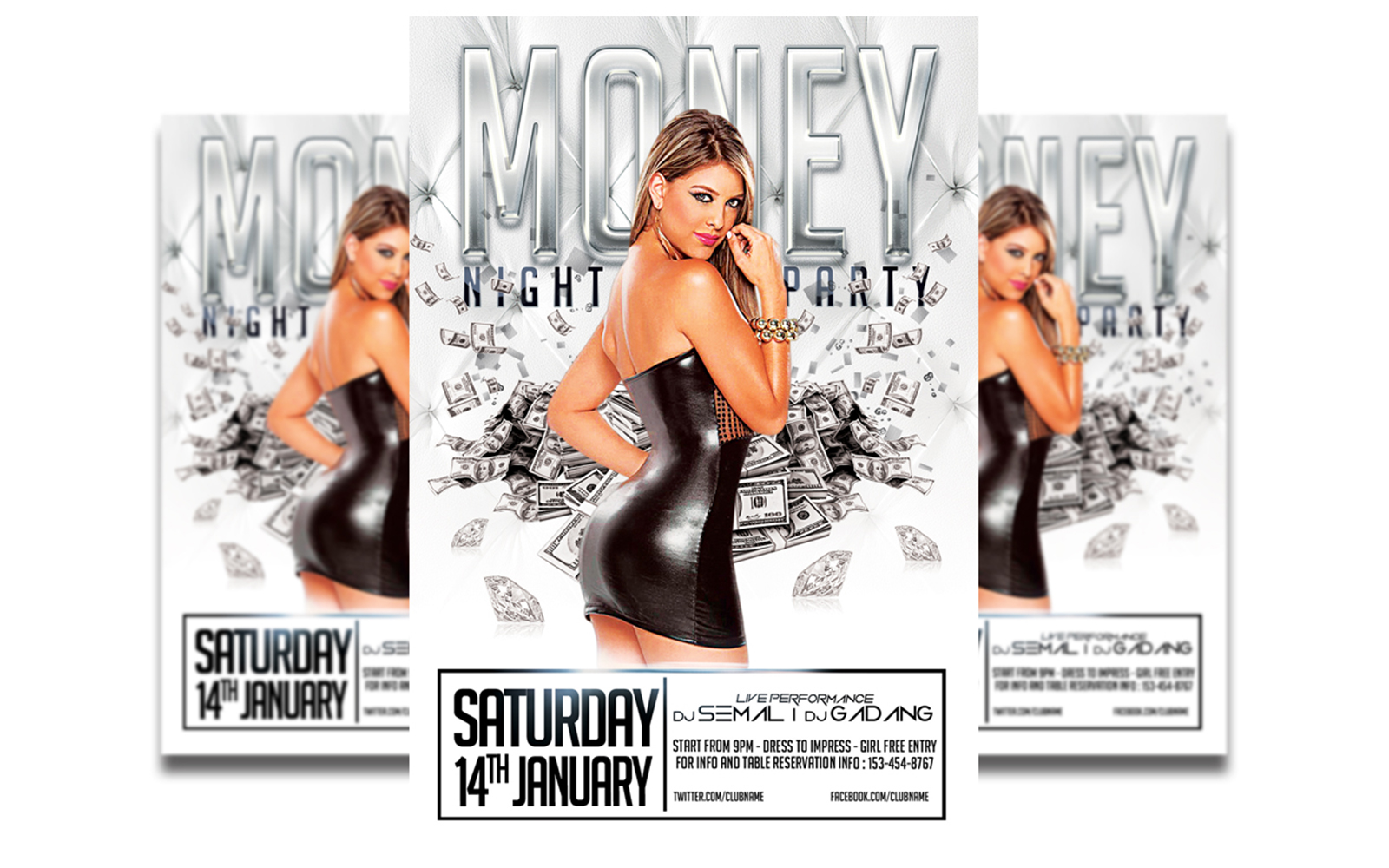 Money Party Flyer template #4