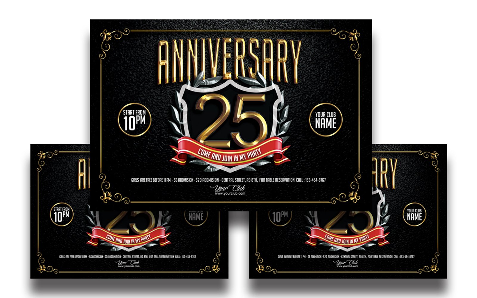 Anniversary Party Flyer Template #7