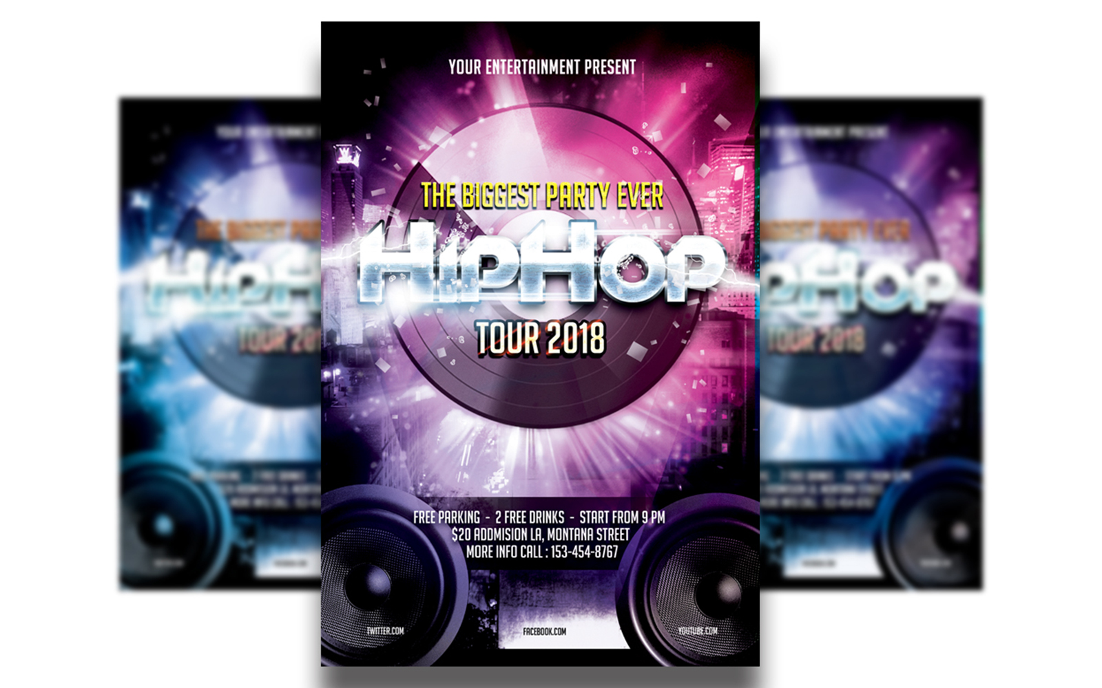 Hip Hop Flyer Template #3